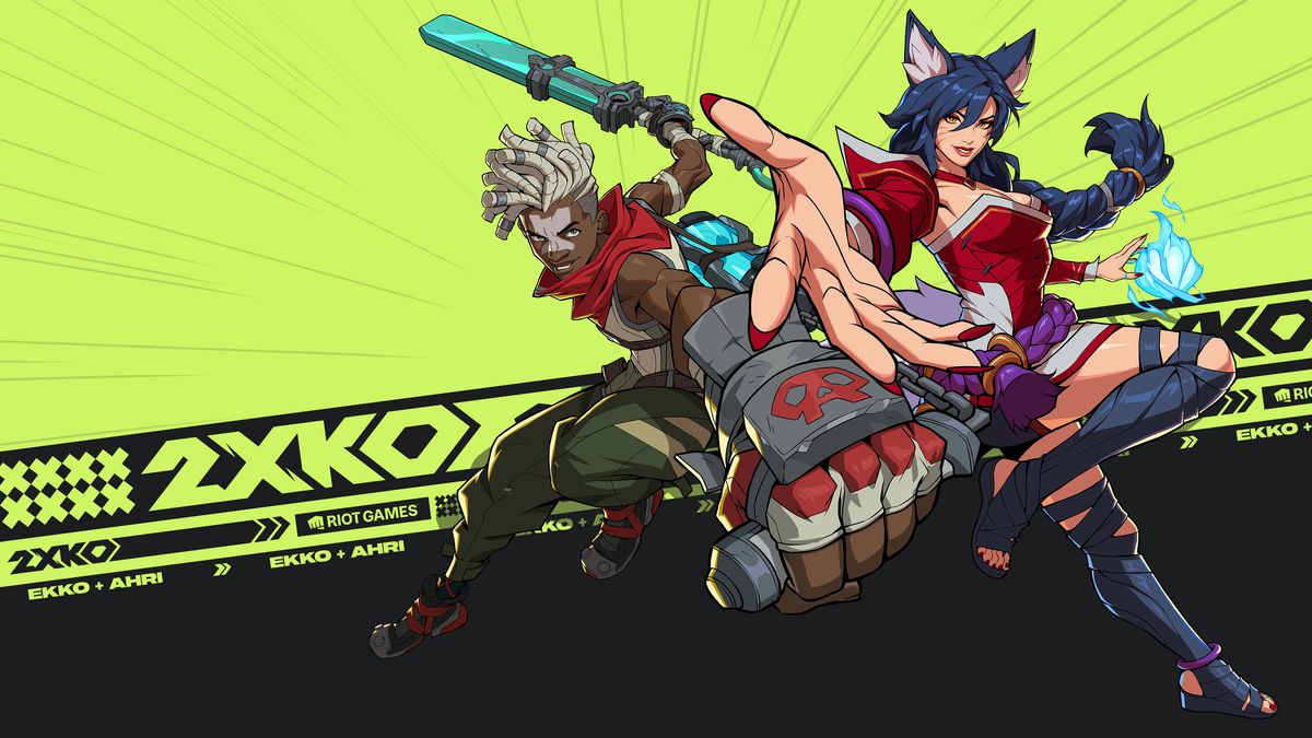 Official artwork for 2XKO, reviewed in this article