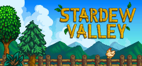 A farm view in Stardew Valley